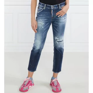 Spodnie damskie - Dsquared2 Jeansy 5 POCKETS | Cropped Fit - grafika 1