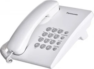 Telefon stacjonarny Panasonic Telefon stacjonarny Panasonic KX-TS500PDW kolor biały - Telefony stacjonarne - miniaturka - grafika 1