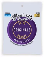 Struny gitarowe  - Martin M150 Acoustic Medium 80/20 struny do gitary akustycznej 13-56 - miniaturka - grafika 1