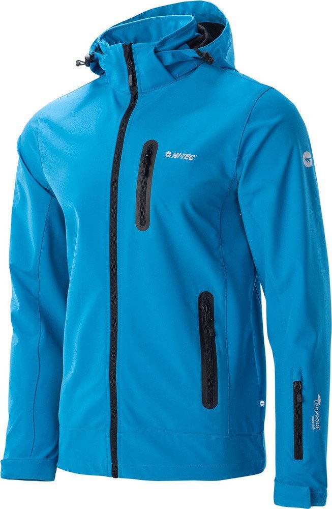 Męska kurtka przejściowa softshell membrana 10000mm Nikos II niebieska rozmiar L