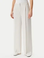 Spodnie damskie - Calvin Klein Spodnie materiałowe Travel Twill K20K208214 Szary Wide Leg - miniaturka - grafika 1