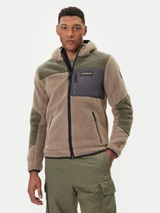 Napapijri Polar Yupik NP0A4GNS Zielony Regular Fit - Bluzy męskie - miniaturka - grafika 1