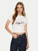 Koszulki i topy damskie - Guess Jeans T-Shirt W5RI59 J1314 Biały Regular Fit - miniaturka - grafika 1