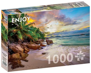 Enjoy, Puzzle - Plaża na Seszelach, 1000 el. - Puzzle - miniaturka - grafika 1