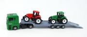 Samochody i pojazdy dla dzieci - Dromader, Tir Laweta + 2 Traktory - miniaturka - grafika 1
