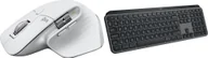 Zestawy myszka + klawiatura - Logitech MX Master 3S Performance Pale Grey 910-006560 + MX Keys S Bezprzewodowa Graphite US 920-011587 - miniaturka - grafika 1