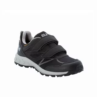 Buty dla dziewczynek - Buty dziecięce Jack Wolfskin WOODLAND TEXAPORE LOW VC K phantom / grey - 33 - grafika 1