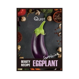 Quret Beauty Recipe kojąca maska w płachcie Bakłażan 25g - Maseczki do twarzy - miniaturka - grafika 1