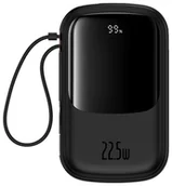 Powerbanki - Baseus Qpow Pro+ 20000mAh 22.5W z wbudowanym kablem USB-C i wyświetlaczem - czarny - miniaturka - grafika 1