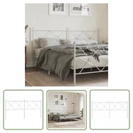 Inne meble do sypialni - The Living Store Metalowe wezgłowie - białe - 180 cm - Wezgłowie - miniaturka - grafika 1