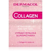 Maseczki do twarzy - Dermacol Collagen+ Lifting Metallic Peel-Off maseczka do twarzy 15 ml - miniaturka - grafika 1