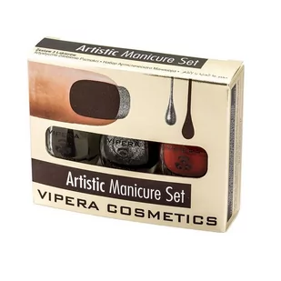 Vipera Artistic Manicure Set - Zestaw 3 lakierów-06 - DRACULA V573-06 - Lakiery do paznokci - miniaturka - grafika 1