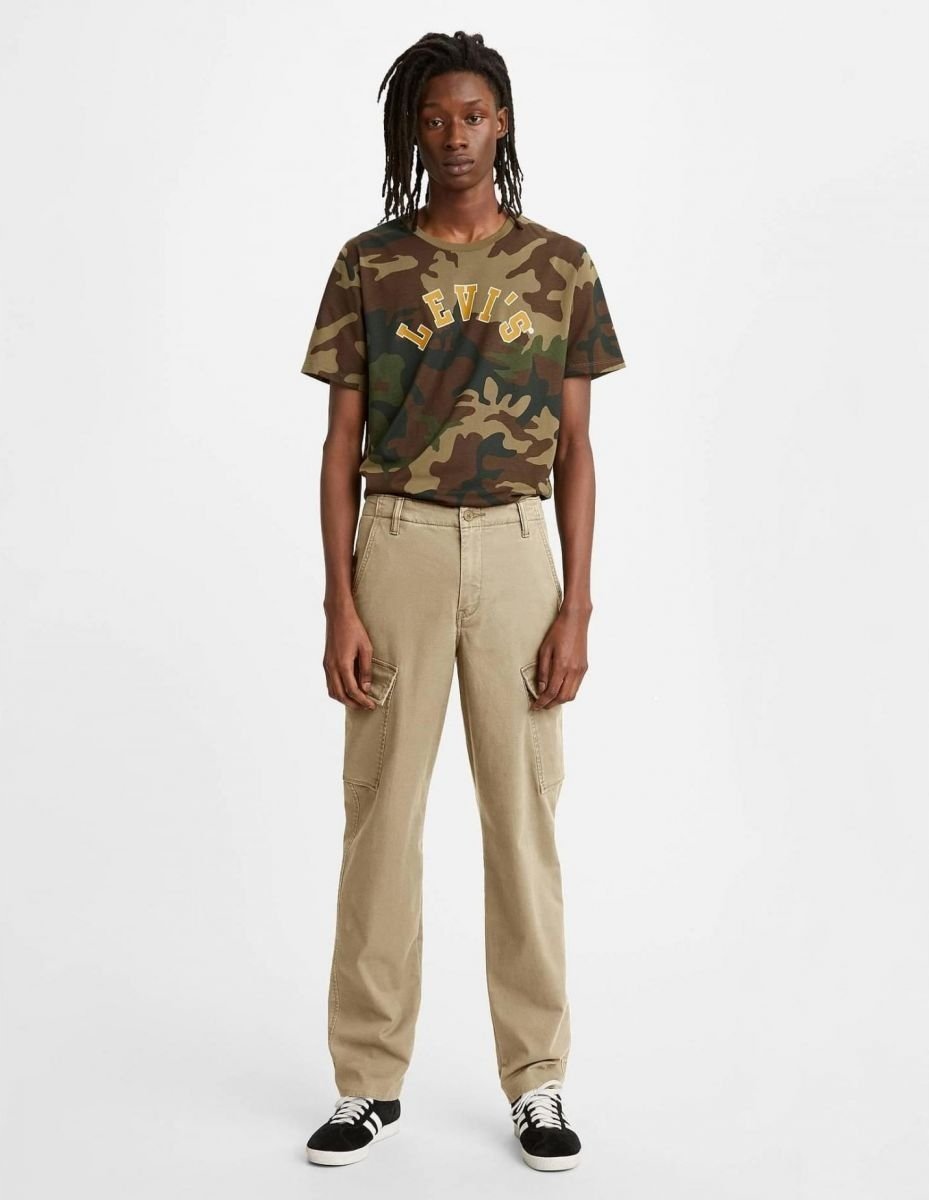LEVIS SPODNIE CHINOS BEŻOWE Z KIESZENIAMI BOJÓWKI BAWEŁNA 31/30 16FA