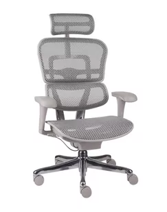 Fotel biurowy, krzesło biurowe Fotel biurowy Ergohuman 2 Basic GS Grey - szary, ergonomiczny fotel siatkowy - Fotele i krzesła biurowe - miniaturka - grafika 1