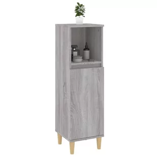 Szafka łazienkowa, szary dąb sonoma, 30x30x100 cm Lumarko! - Szafki łazienkowe - miniaturka - grafika 6
