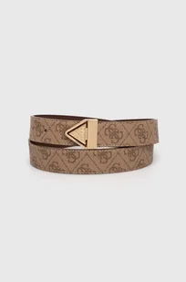 Guess pasek dwustronny ECO ERICA damski kolor beżowy BW9142 P4330 - Paski - miniaturka - grafika 1