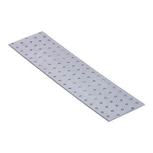 PP16 PŁYTKA PERFOROWANA ŁĄCZNIK PŁASKI 100x400 OCYNK - Inne mocowania - miniaturka - grafika 1