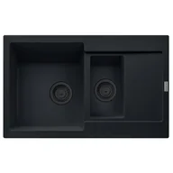 Zlewozmywaki - Zlewozmywak fragranitowy FRANKE Maris MRG 651-78 Czarny mat 114.0693.532 - miniaturka - grafika 1