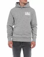 Bluzy męskie - Replay Męska bluza z kapturem, M6533, szary melanż, S, M21 szary melanż, S - miniaturka - grafika 1