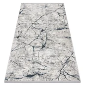 Dywany - Dywan TULS nowoczesny, strukturalny, frędzle 51320 Marmur kość słoniowa / niebieski beżowy 160x220 cm - miniaturka - grafika 1