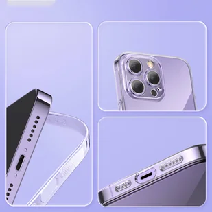 Baseus Crystal Case etui do iPhone 14 Pro cienki pokrowiec + szkło przezroczyste - Etui i futerały do telefonów - miniaturka - grafika 6