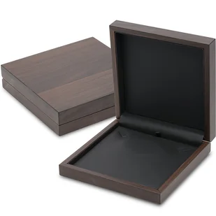 Ekskluzywne drewniane pudełko na bizuteri: naszyjnik, perły, komplet - Naszyjniki - miniaturka - grafika 1