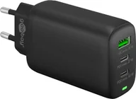 Ładowarki do telefonów - Ładowarka sieciowa 2x USB-C USB 65W Goobay CZARNA - miniaturka - grafika 1