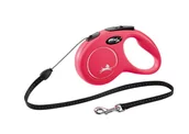 Smycze dla psów - Flexi New Classic linka S do 5m czerwona - Smycz automatyczna 802250 - miniaturka - grafika 1