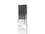 Cienkopisy - Copic Multiliner Zestaw 4 Grubości Czerń - miniaturka - grafika 1