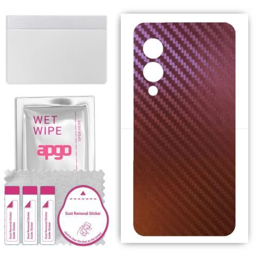 folia naklejka skórka strukturalna na TYŁ do Vivo Y28 4G - Carbon Kameleon CAKA5 - apgo SKINS