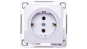 Gniazdka elektryczne - Ospel Impresja biały gniazdo pojedyncze +0) SCHUKO GP-1YS/m/00 GP-1YS/m/00 - miniaturka - grafika 1