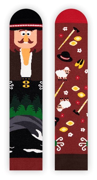 Zabawne Góralskie Skarpetki - Mountgomery Hill - 36-39