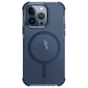 UNIQ etui Combat iPhone 15 Pro 6.1" Magclick Charging niebieski/smoke blue - Inne akcesoria audio-wideo - miniaturka - grafika 1