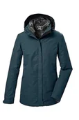 Kurtki damskie - killtec Damska kurtka funkcyjna 3 w 1, kurtka outdoorowa z odpinanym kapturem i odpinaną kurtką polarową KOW 303 WMN JCKT, jasnoniebieska petrol, 46, 41820-000 - miniaturka - grafika 1
