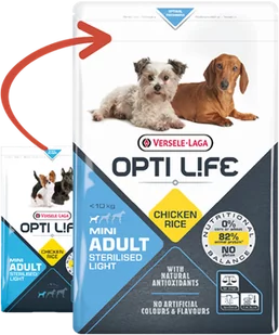 Versele-Laga Opti Life Adult Mini Light 7,5 kg - Sucha karma dla psów - miniaturka - grafika 1