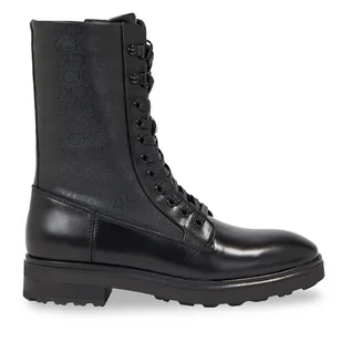 Trapery Calvin Klein Cleat Combat Boot - Epi Mono Mix HW0HW01713 Czarny - Botki damskie - miniaturka - grafika 1