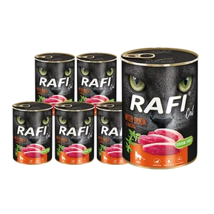 Dolina Noteci RAFI Cat Adult z kaczką 12 x 400g 53515-uniw - Mokra karma dla kotów - miniaturka - grafika 1