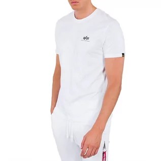 Koszulki sportowe męskie - Koszulka Alpha Industries Backprint T 12850709 - biała - grafika 1