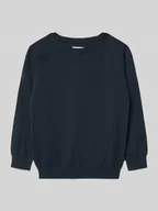 Swetry dla chłopców - Sweter z dzianiny z prążkowanymi wykończeniami - miniaturka - grafika 1