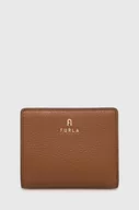 Portfele - Furla portfel skórzany damski kolor brązowy - miniaturka - grafika 1