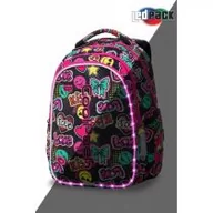 Plecaki szkolne i tornistry - Patio CoolPack Joy M Plecak Szkolny Świecący LED 23L Emoticons A20205 - miniaturka - grafika 1