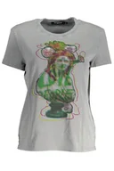 Portfele - DESIGUAL DAMSKI T-SHIRT Z KRÓTKIM RĘKAWEM SZARY - miniaturka - grafika 1