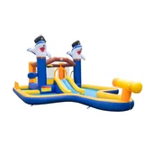 Place zabaw - Dmuchany zamek wodny Park wodny Plac zabaw 578 x 408 x 159 cm - miniaturka - grafika 1