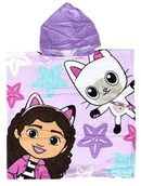 Okrycia kąpielowe dla dzieci - Ponczo kąpielowe Koci domek Gabi 60 x 120 cm - miniaturka - grafika 1