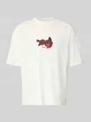 Koszulki męskie - Oversized t-shirt z czystej bawełny model 'DOMANS' - miniaturka - grafika 1