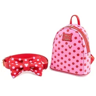 Plecaki szkolne i tornistry - Loungefly Disney Minnie Pink Polka Dot backpack 31 - miniaturka - grafika 1