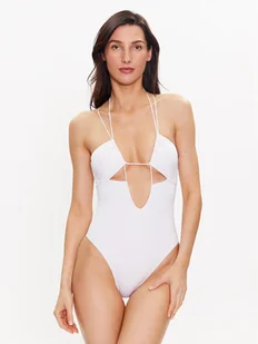 Calvin Klein Swimwear Strój kąpielowy KW0KW02028 Biały - Stroje kąpielowe - miniaturka - grafika 1