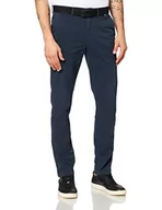Spodenki męskie - Calvin Klein Męskie spodnie Slim Fit Garment Dye Chino Belt Lssige, Calvin granatowy, 30W x 34L - miniaturka - grafika 1