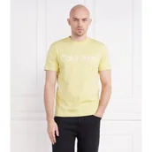 Koszulki męskie - Calvin Klein T-shirt FRONT LOGO | Regular Fit - miniaturka - grafika 1