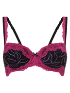Biustonosze - Marie Jo Damski biustonosz z fiszbinami Kobiety niebieski|lila|czarny|wyrazisty róż wzorzysty, 75C - miniaturka - grafika 1